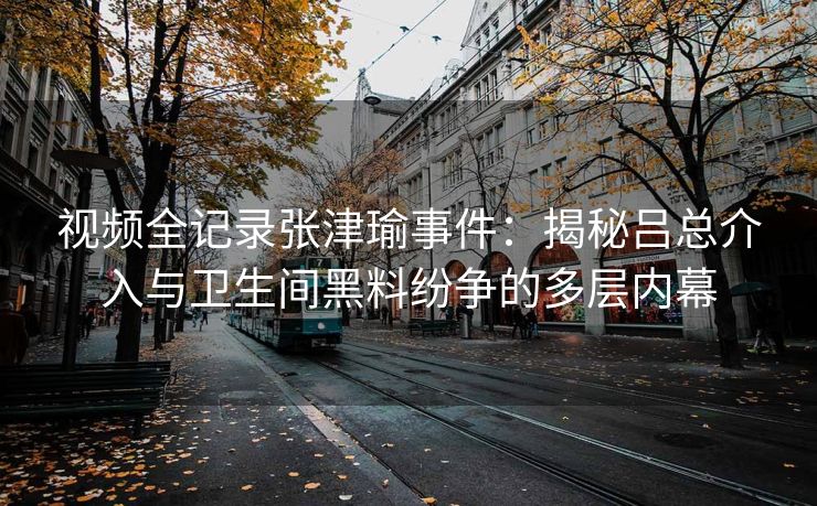 视频全记录张津瑜事件：揭秘吕总介入与卫生间黑料纷争的多层内幕